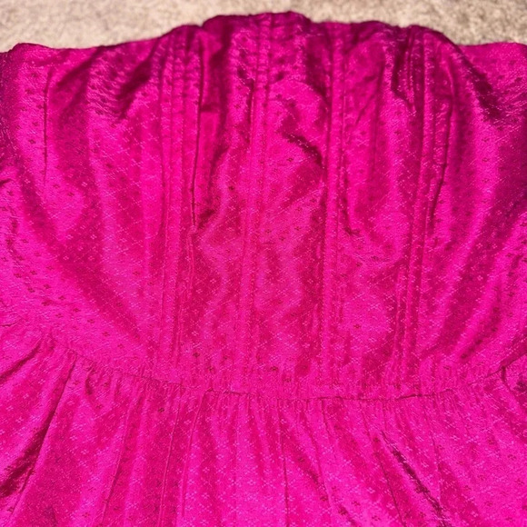 - HOT PINK BAND OF THE FREE MINI CORSET TOP STRAPLESS DRESS WITH POCKETS MEDIUM - Picture 10 of 16